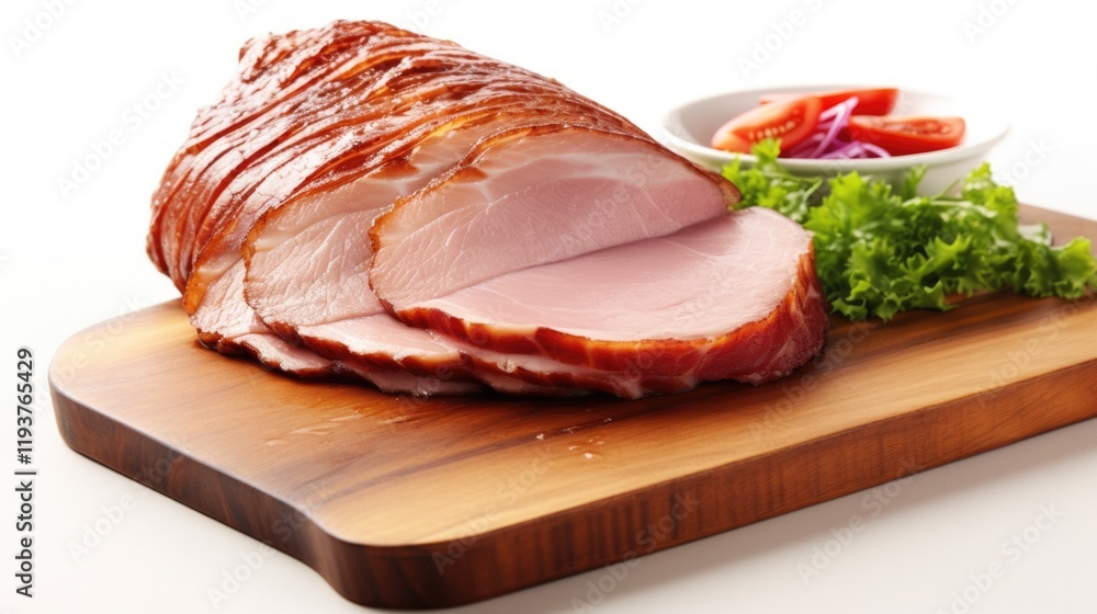 Baked Sliced Honey Ham - Deli Meat for a Healthy Diet and Nourishment Baked Sliced Honey Ham - Deli Meat for a Healthy Diet and Nourishment