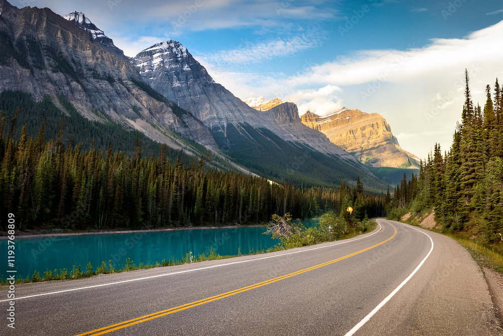 Fototapeta premium rocky mountain highway 
