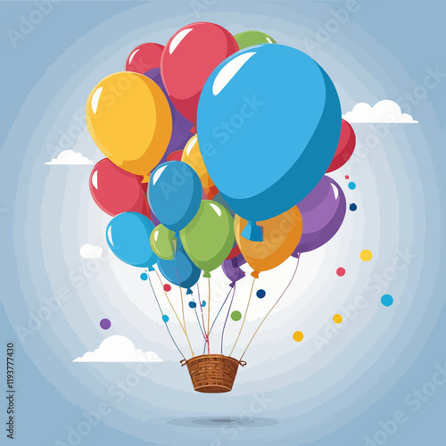 flying balloons,balloon,colorful balloons,,vector illustration.