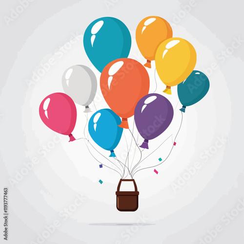 flying balloons,balloon,colorful balloons,,vector illustration.