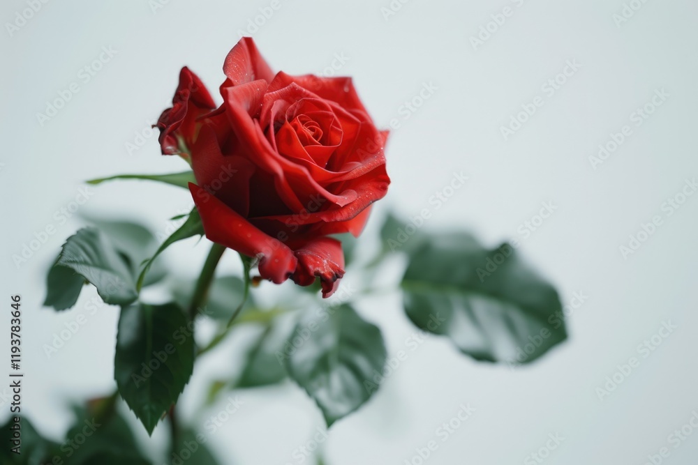 Beautiful red rose isolated on white Beautiful red rose isolated on white