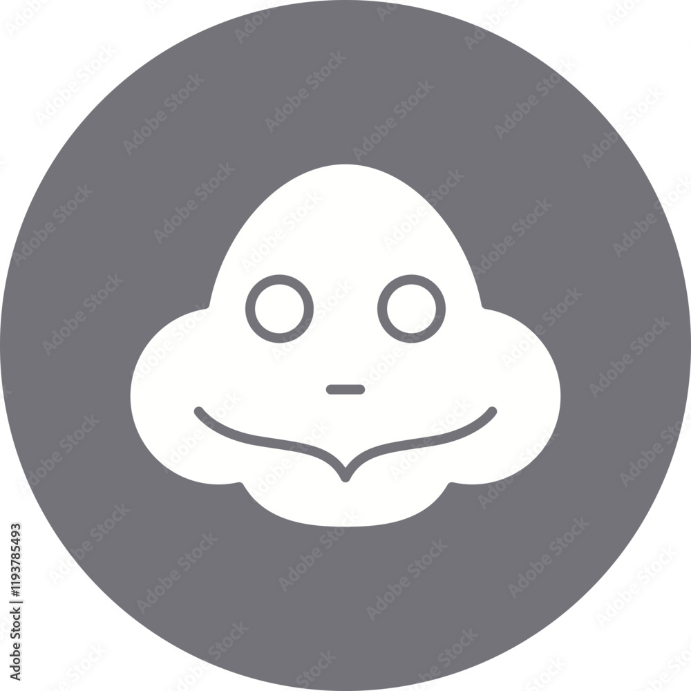 Naklejka premium Turtle Face icon single vector illustration