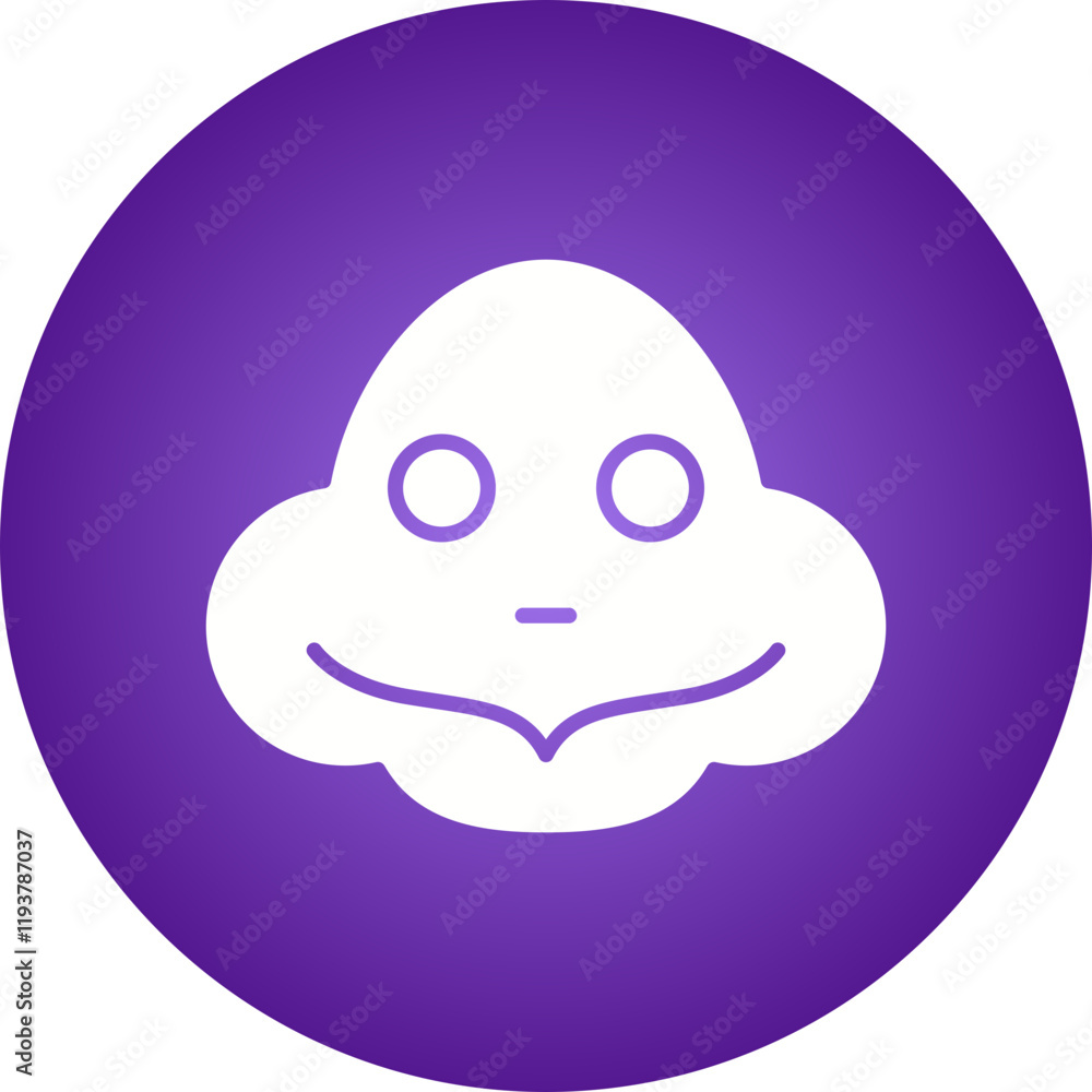 Naklejka premium Turtle Face icon single vector illustration
