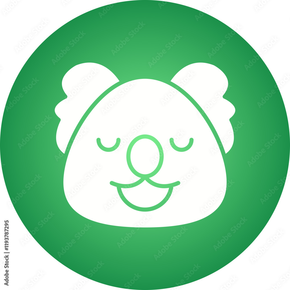 Koala Bear Face icon single vector illustration Koala Bear Face icon single vector illustration