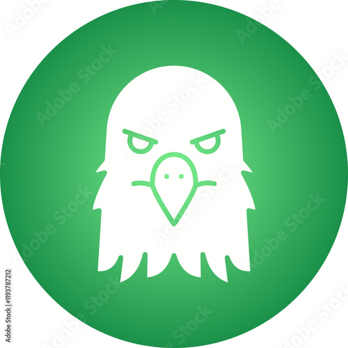 Eagle Face icon single vector illustration