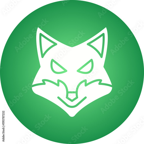 Fox Face icon single vector illustration