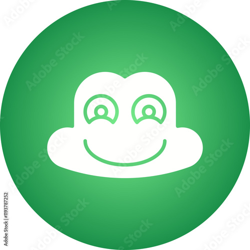 Frog Face icon single vector illustration