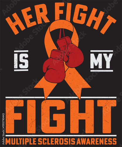 Multiple Sclerosis T-Shirt, I Wear Orange, MS Awareness T-Shirts, MS Awareness Shirts, MS Warrior, Multiple Sclerosis Awareness, Multiple Sclerosis Support Tee