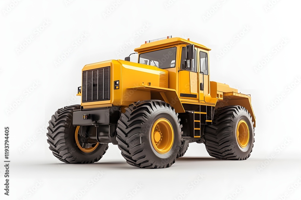 Powerful Tractor Drives Across Fields Efficiently Powerful Tractor Drives Across Fields Efficiently