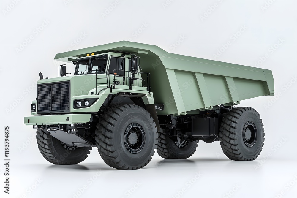 Powerful Dump Truck Hauls Heavy Loads Efficiently Powerful Dump Truck Hauls Heavy Loads Efficiently