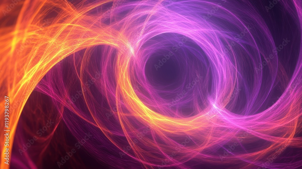 Abstract swirling light patterns in vibrant pink and orange hues Abstract swirling light patterns in vibrant pink and orange hues
