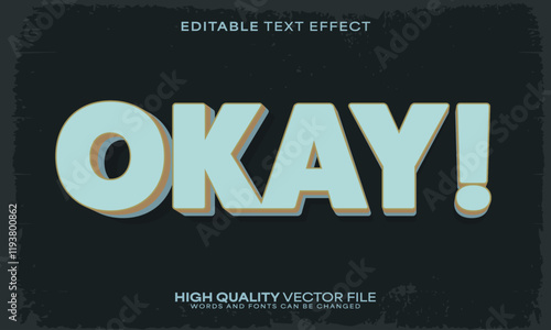 Retro classic text effect, editable text effect and vintage 3d font style bold shadow oldschool poster design