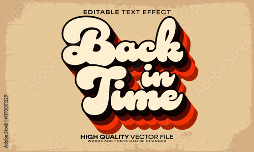 Retro classic text effect, editable text effect and vintage 3d font style bold shadow oldschool poster design