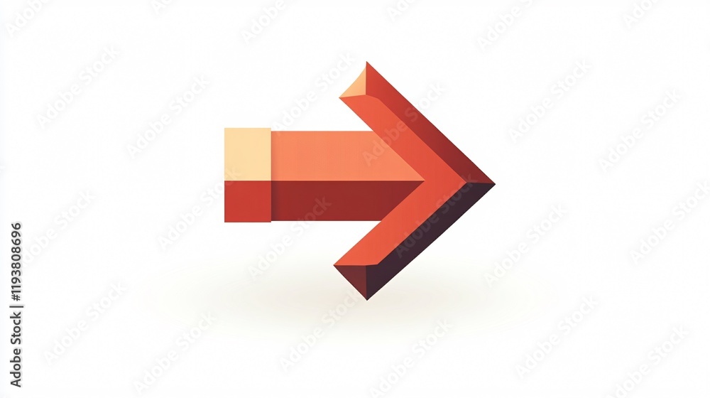 3D Style Arrow Down Icon Vector Illustration Design 3D Style Arrow Down Icon Vector Illustration Design