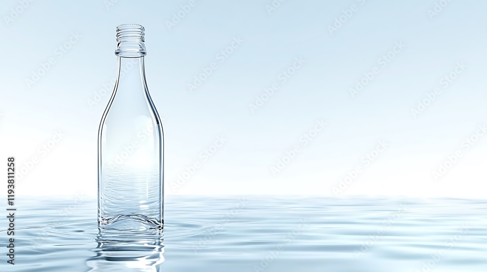Sleek Floating Transparent Water Bottle Sleek Floating Transparent Water Bottle