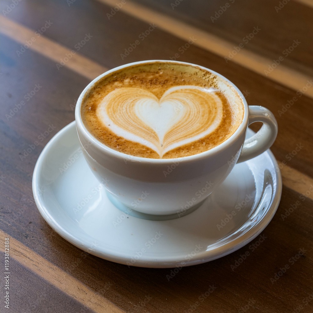 cup of coffee with a heart-shaped swirl