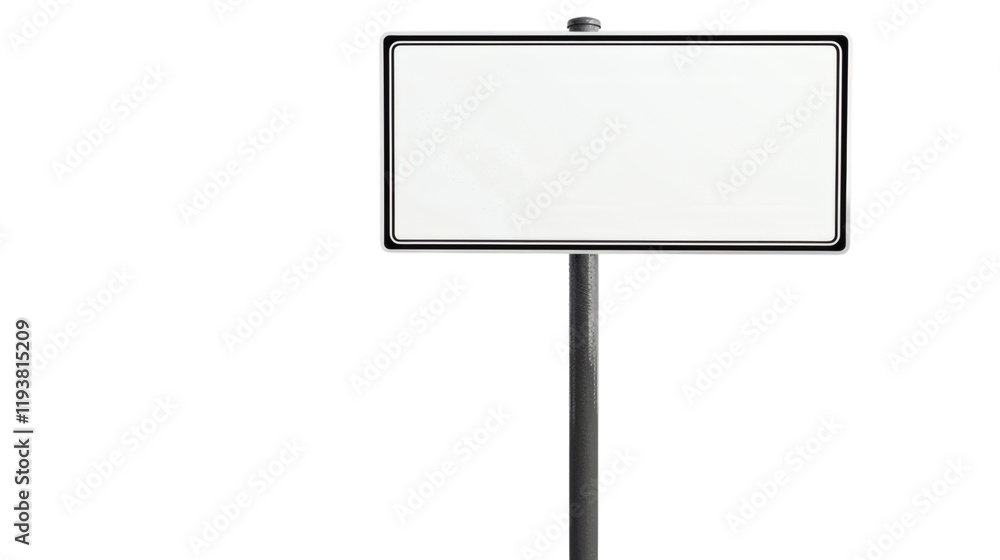 Blank street sign, isolated on white background Blank street sign, isolated on white background