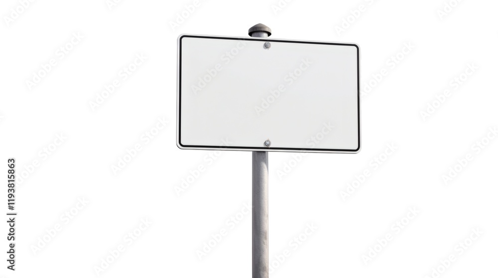 Blank street sign, isolated on white background Blank street sign, isolated on white background