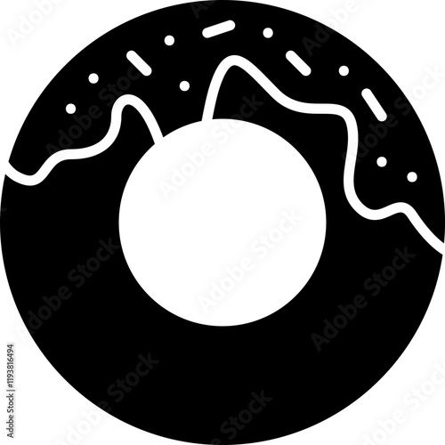 Doughnuts icon single vector illustration