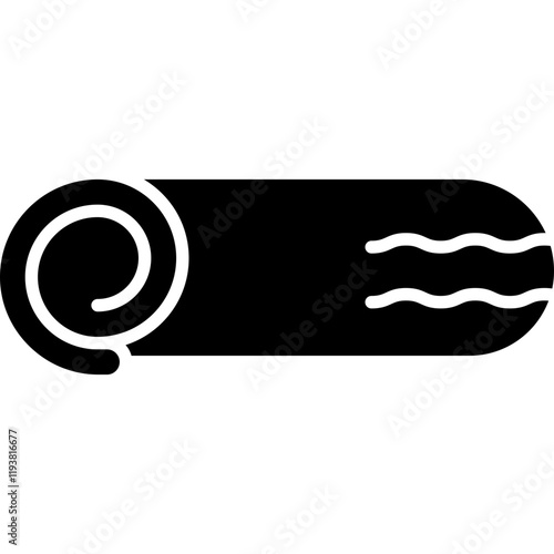 Swiss Roll icon single vector illustration