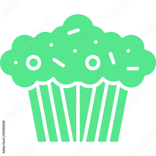 Muffin icon single vector illustration