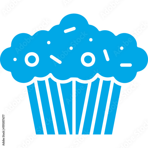 Muffin icon single vector illustration