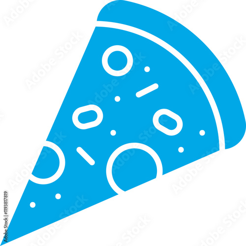 Slice of Pizza icon single vector illustration