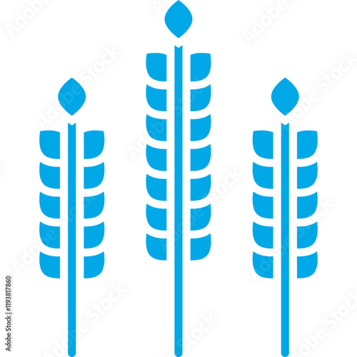 Wheat icon single vector illustration