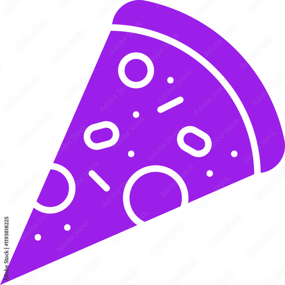 Slice of Pizza icon single vector illustration Slice of Pizza icon single vector illustration