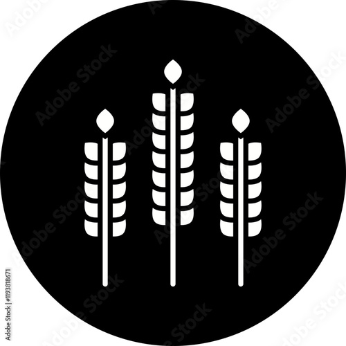 Wheat icon single vector illustration