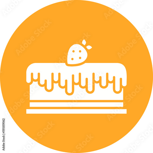 Cake II icon single vector illustration