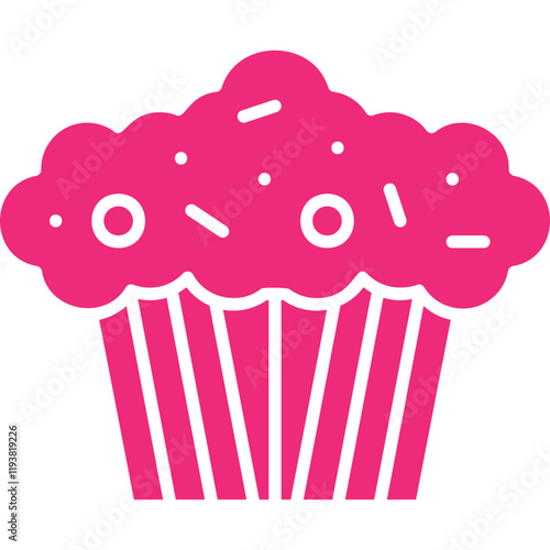 Muffin icon single vector illustration