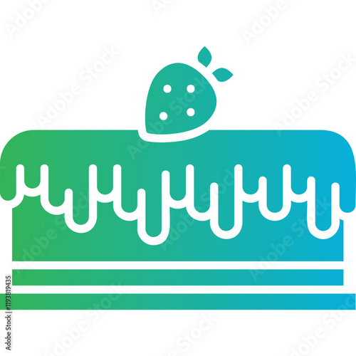 Cake II icon single vector illustration