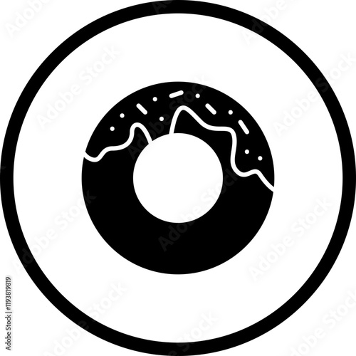 Doughnuts icon single vector illustration