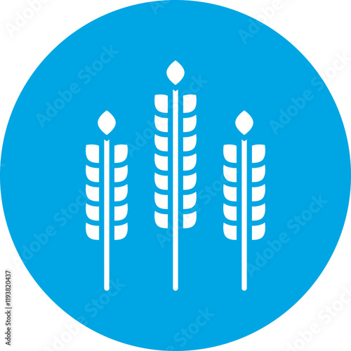 Wheat icon single vector illustration