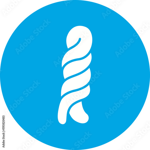 Braided Bread icon single vector illustration