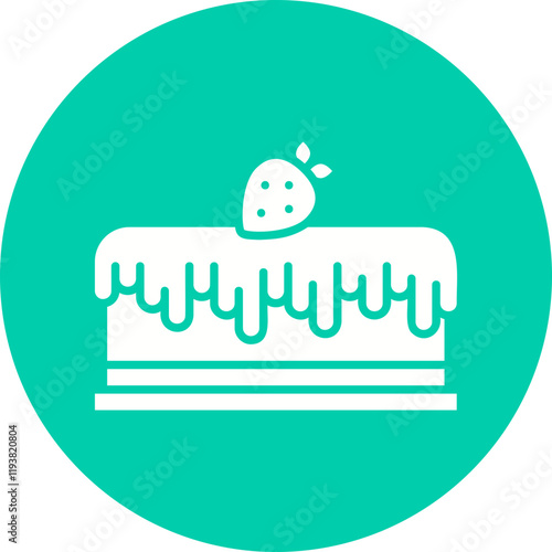 Cake II icon single vector illustration