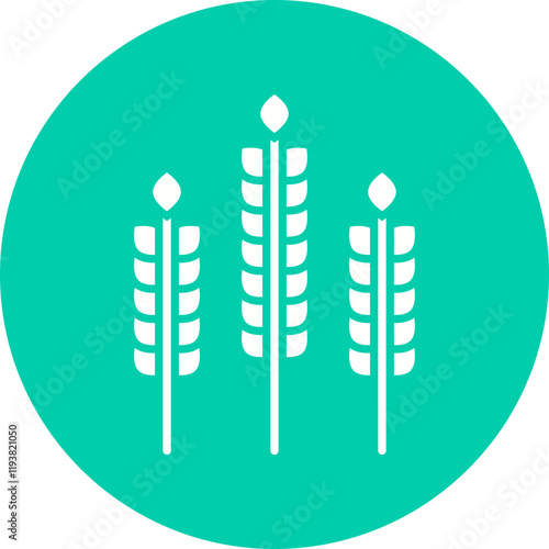 Wheat icon single vector illustration