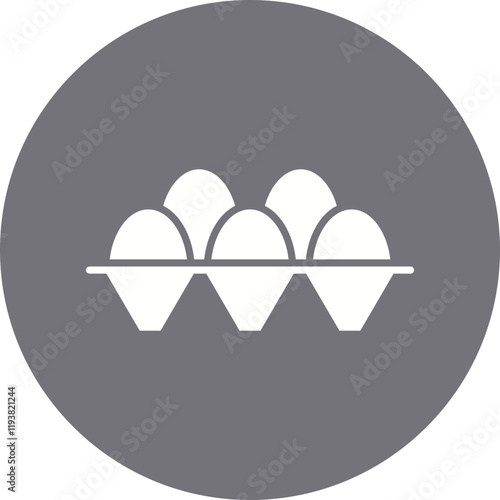 Eggs icon single vector illustration