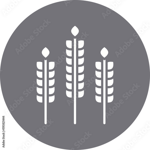 Wheat icon single vector illustration