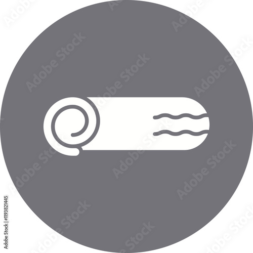 Swiss Roll icon single vector illustration