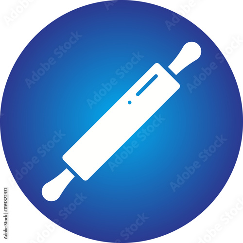 Rolling Pin icon single vector illustration