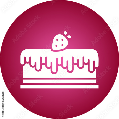 Cake II icon single vector illustration
