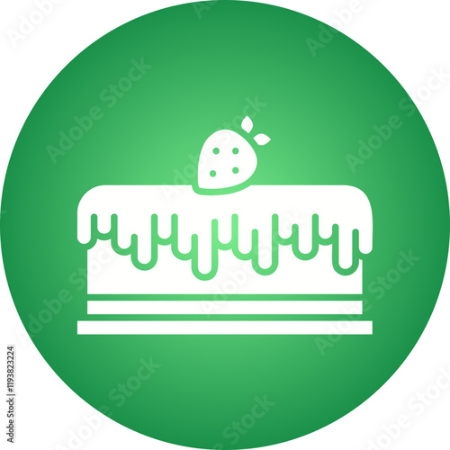 Cake II icon single vector illustration