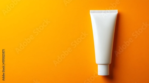 Wallpaper Mural Top View of Open White Skincare Tube Torontodigital.ca