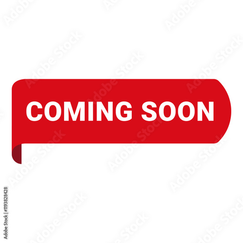 Coming Soon shop product tag, New Arrival label badge or sale promotion sticker poster banner template and icon vector