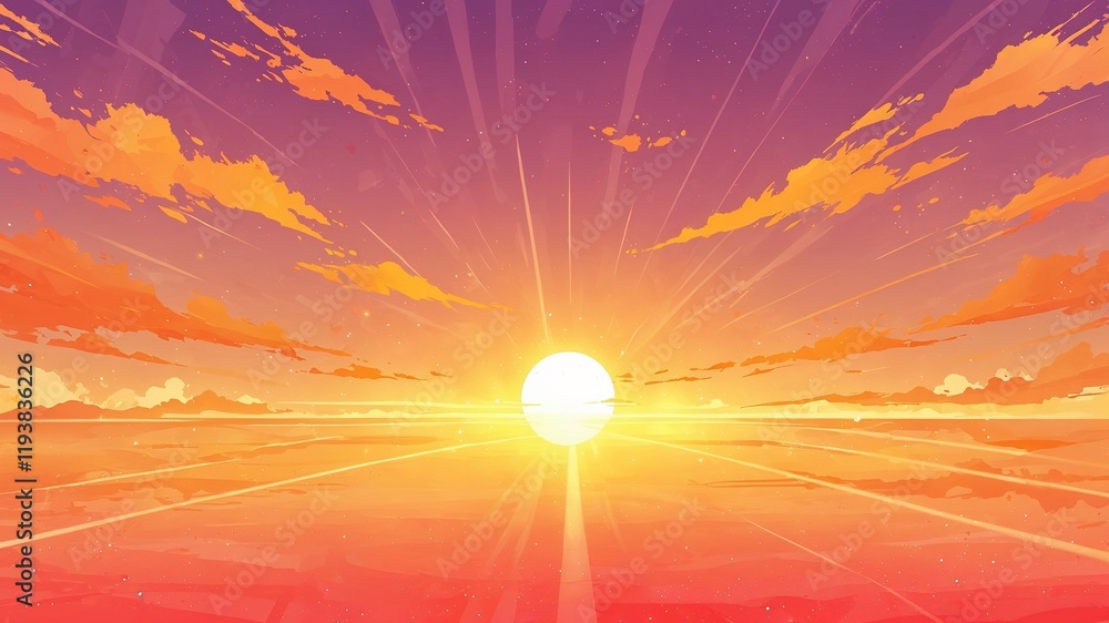 Obraz premium sunrise over the horizon