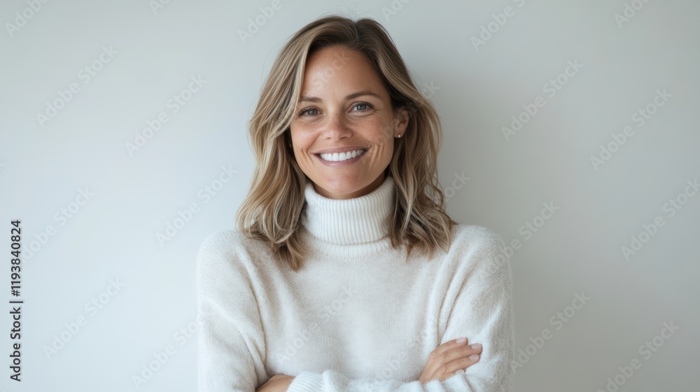 Obraz premium Embracing Positivity A Warm Smile