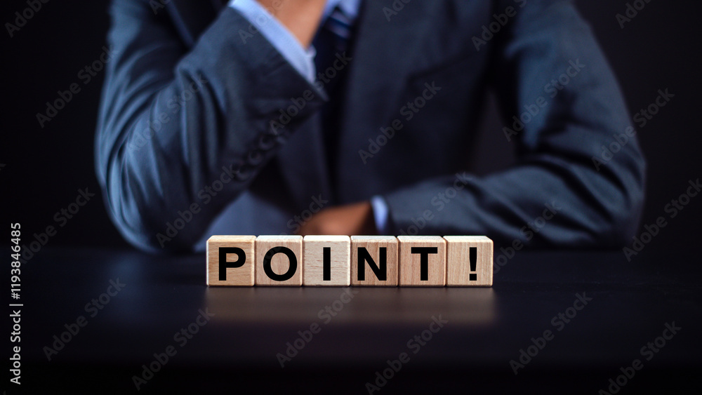 Obraz premium Point, Break even point, Touchpoint