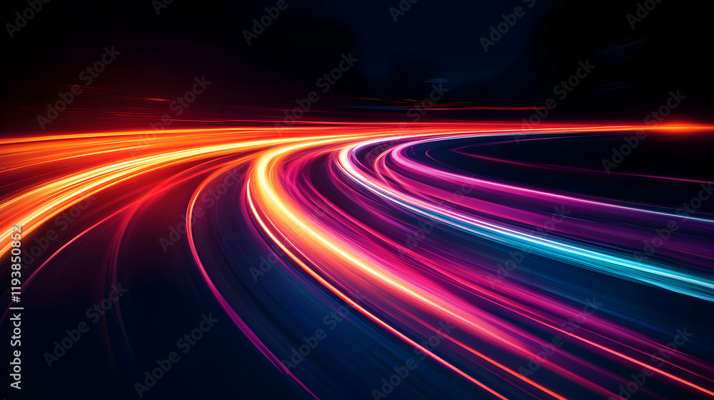 Vibrant Light Trails at Night Capturing Motion and Energy Dynamics Vibrant Light Trails at Night Capturing Motion and Energy Dynamics
